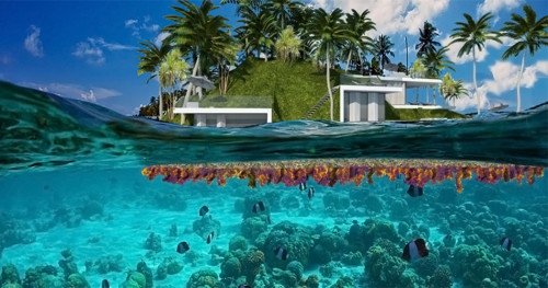 Первый в мире плавучий остров город может помочь прибрежные общины, выжившие изменения климата